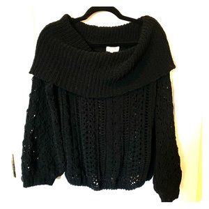 Black sweater with holes